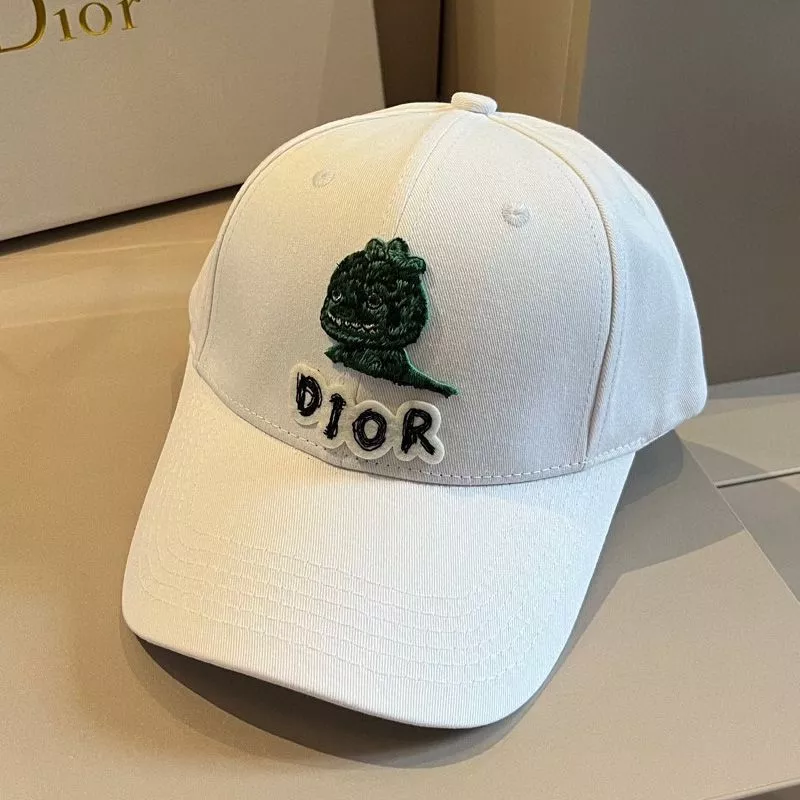 Dior Baseball Cap Dior & Otani Workshop Motif Cotton White 0113 Luxury