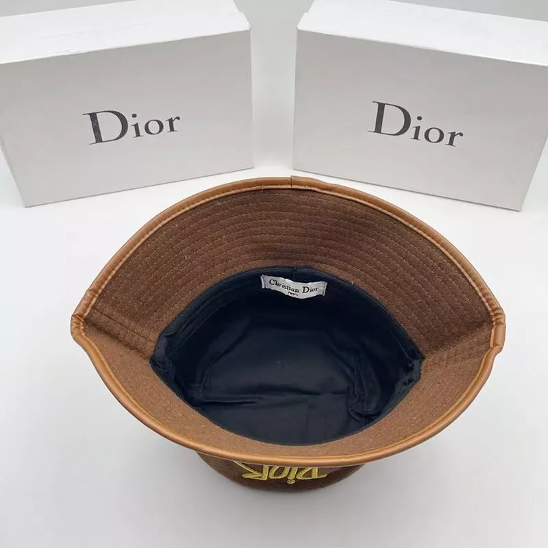 Cheap Dior Bucket Hat Shawn Logo Motif Cotton Brown 0116 Luxury