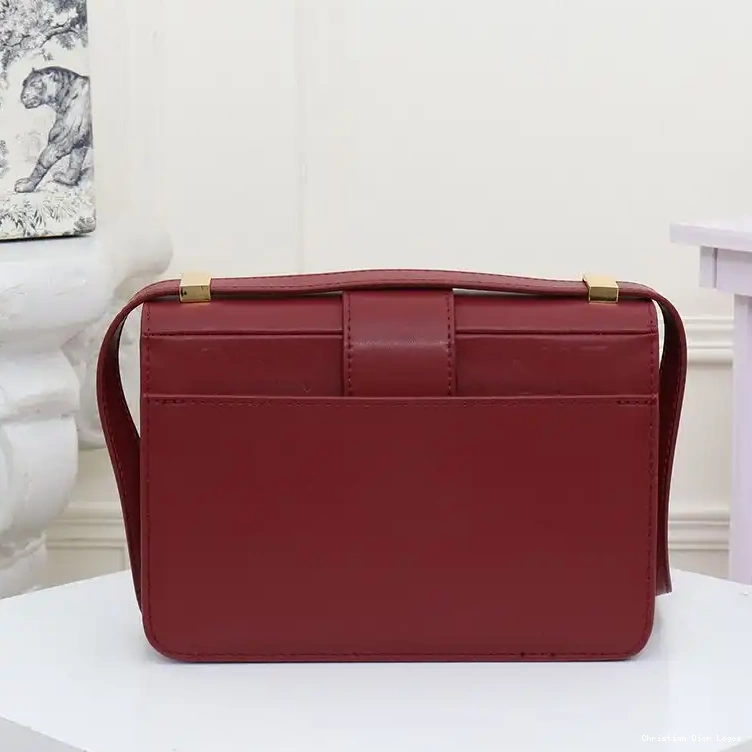 Cheap Dior Montaigne Box Calfskin 30 Bag Burgundy 0322 Luxury