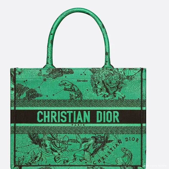 Motif Book Green Toile Tote Dior Canvas Jouy de Zodiac 0320 Luxury