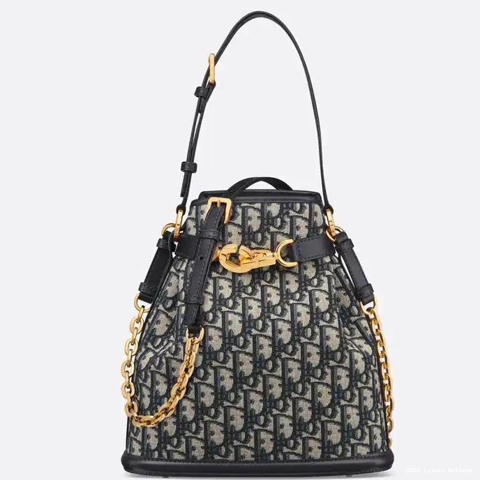 Oblique Bag Medium Motif Canvas Dior C'est Blue 0315 Luxury