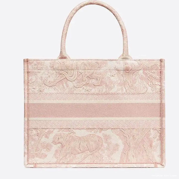 Cheap De Jouy Toile Pink Dior Book Canvas Tote Motif 0315 Luxury