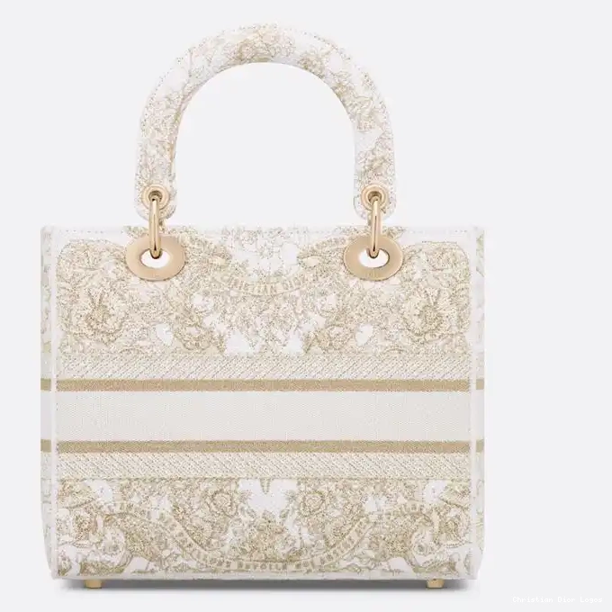 Cheap Around Bag Canvas D-lite Gold Medium Butterfly Motif World White Lady The 0322 Luxury