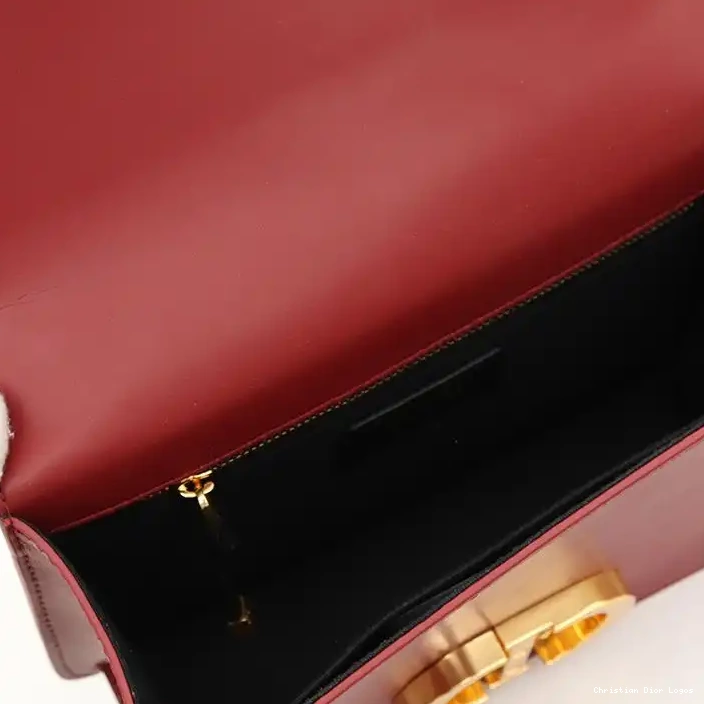 Cheap Dior Montaigne Box Calfskin 30 Bag Burgundy 0322 Luxury