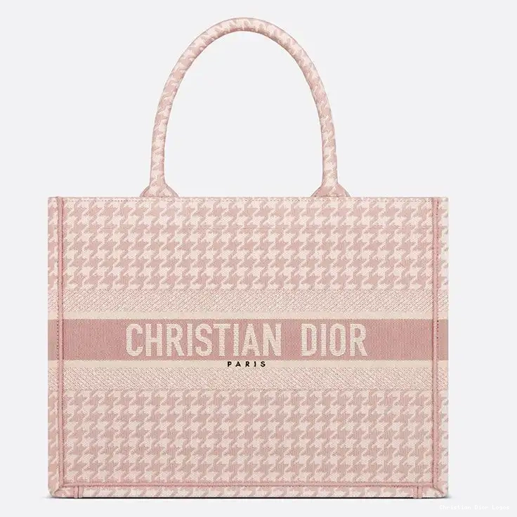 Cheap Macro Dior Tote Book Cherry Canvas Houndstooth Motif 0318 Luxury