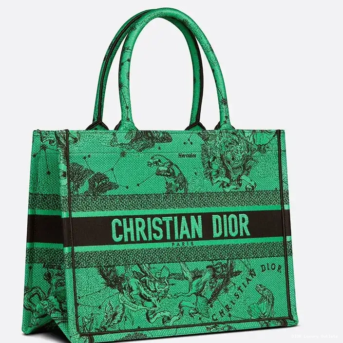 Cheap Motif Book Green Toile Tote Dior Canvas Jouy de Zodiac 0320 Luxury