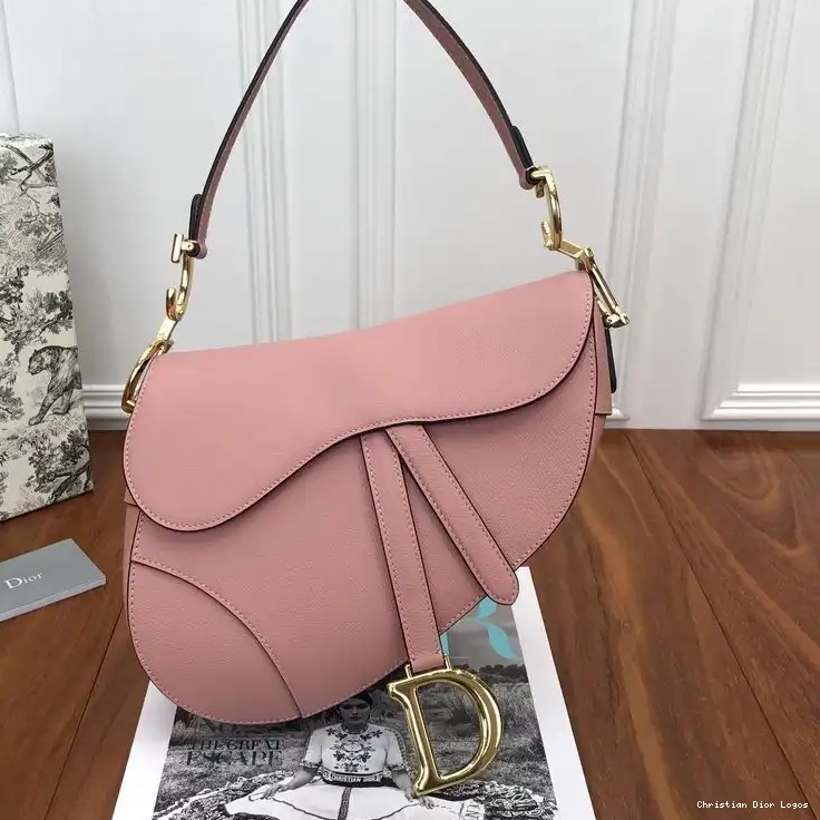 Calfskin Grained Dior Saddle Bag Pink 0316 Luxury