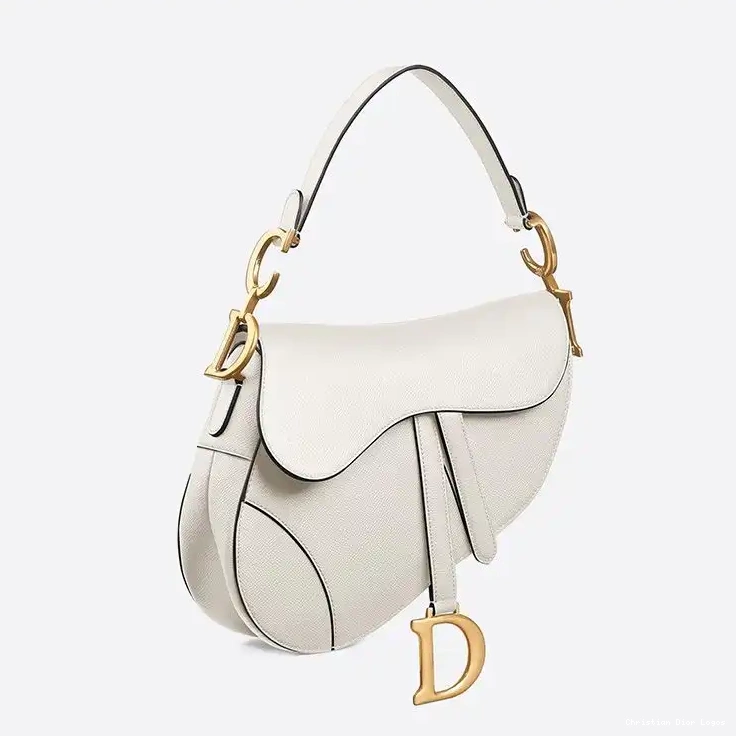 Cheap Bag Dior Grained White Calfskin Saddle 0318 Luxury
