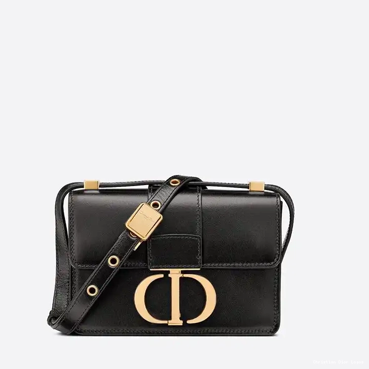 Cheap Black 30 Micro Bag Montaigne Box Calfskin Dior 0315 Luxury