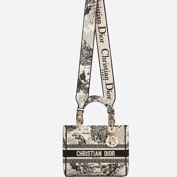 Cheap de White Bag Zodiac Medium Toile Lady Canvas D-lite Jouy Motif 0316 Luxury