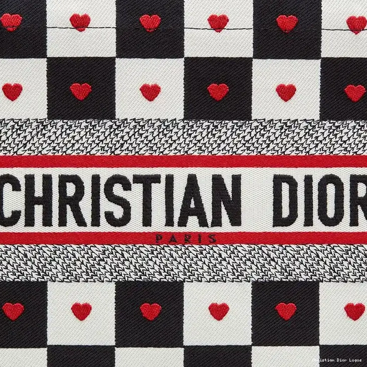 Cheap Heart Black Book Canvas Tote White D-Chess Motif Dioramour Dior 0316 Luxury
