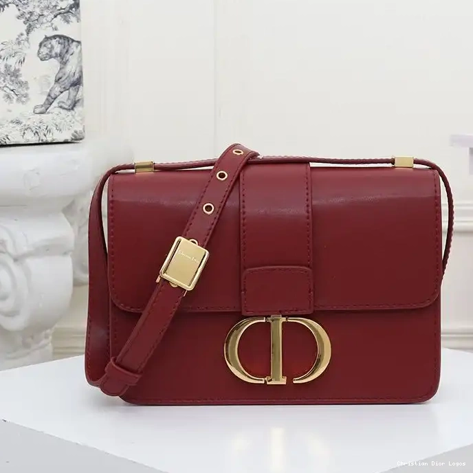 Dior Montaigne Box Calfskin 30 Bag Burgundy 0322 Luxury
