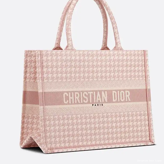 Cheap Macro Dior Tote Book Cherry Canvas Houndstooth Motif 0318 Luxury