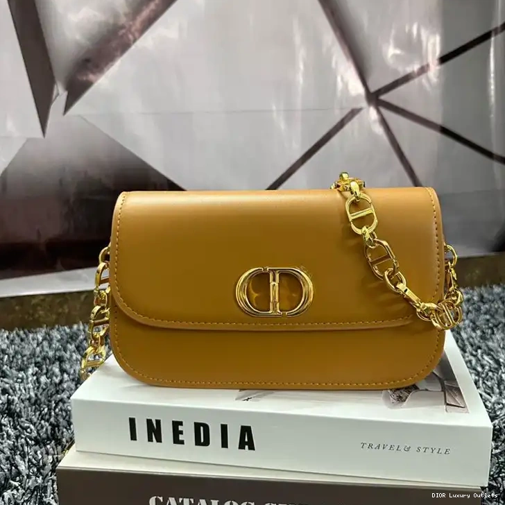Brown Avenue 30 Calfskin Box Dior Montaigne Bag 0317 Luxury
