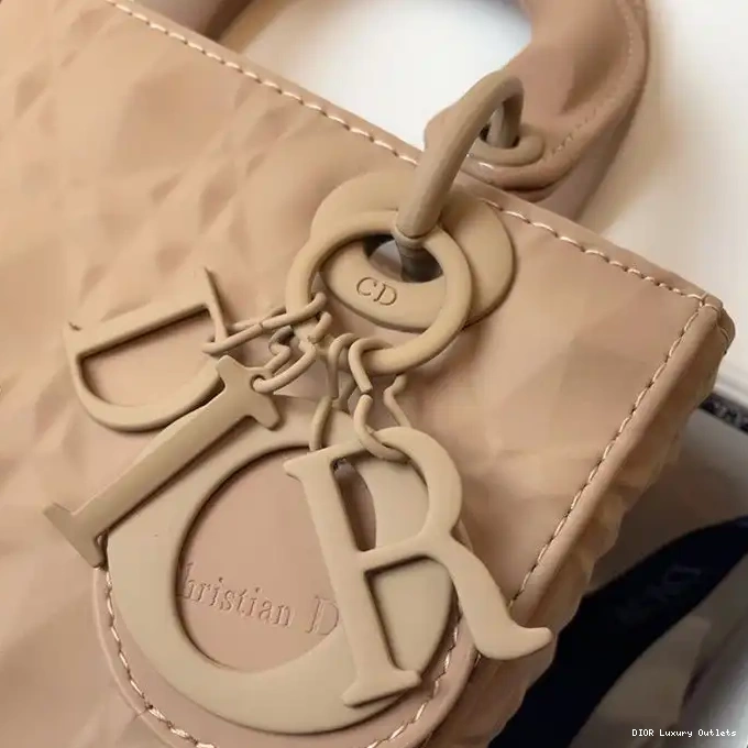 Cheap Bag Calfskin Dior Frosted Cannage Lady Ultramatte Small Apricot 0320 Luxury