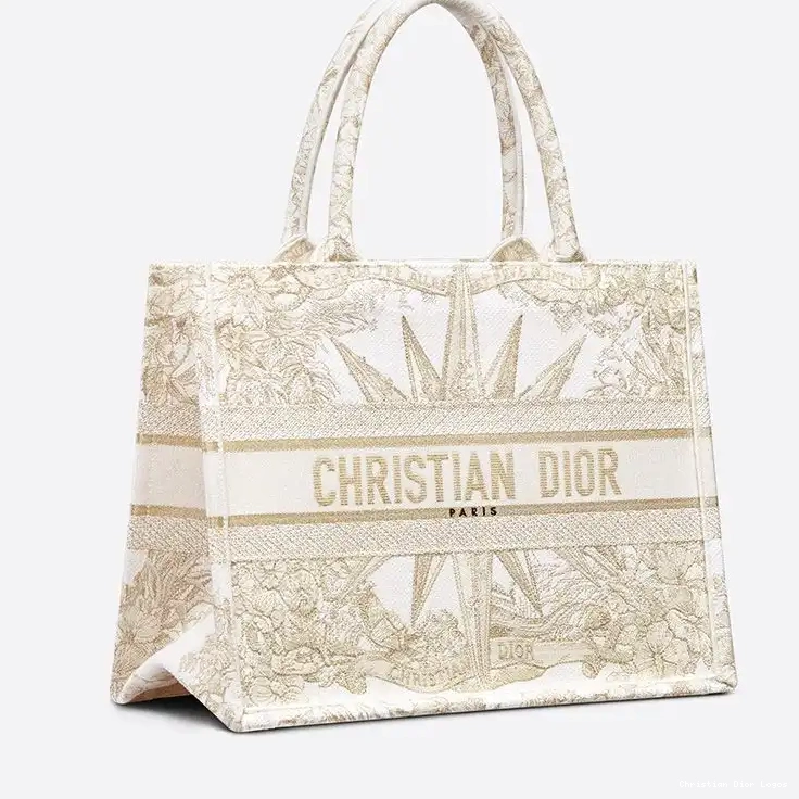 Cheap Reve d'Infini Dior Motif Tote Canvas White Book 0318 Luxury