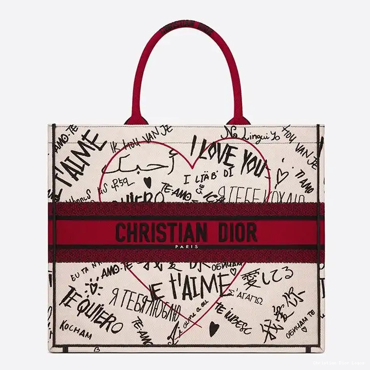 Book Canvas Dioramour Motif White Tote Graffiti Dior 0315 Luxury