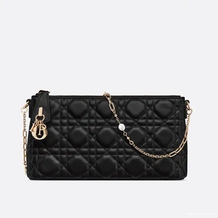 Lambskin Black Bag Dior Mini Cannage Midi 0320 Luxury