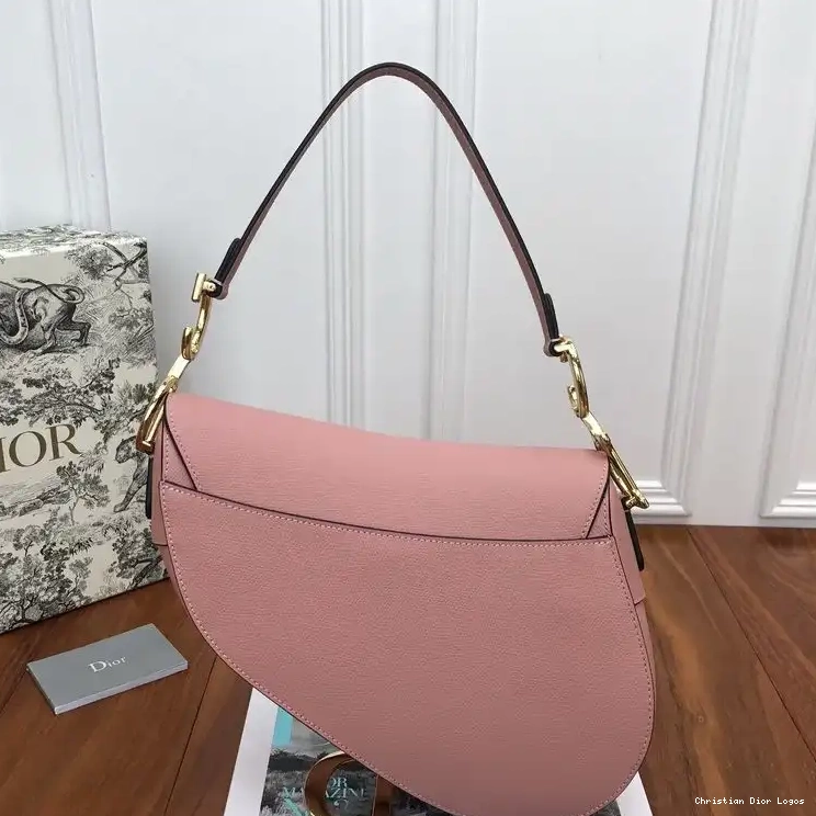 Cheap Calfskin Grained Dior Saddle Bag Pink 0316 Luxury