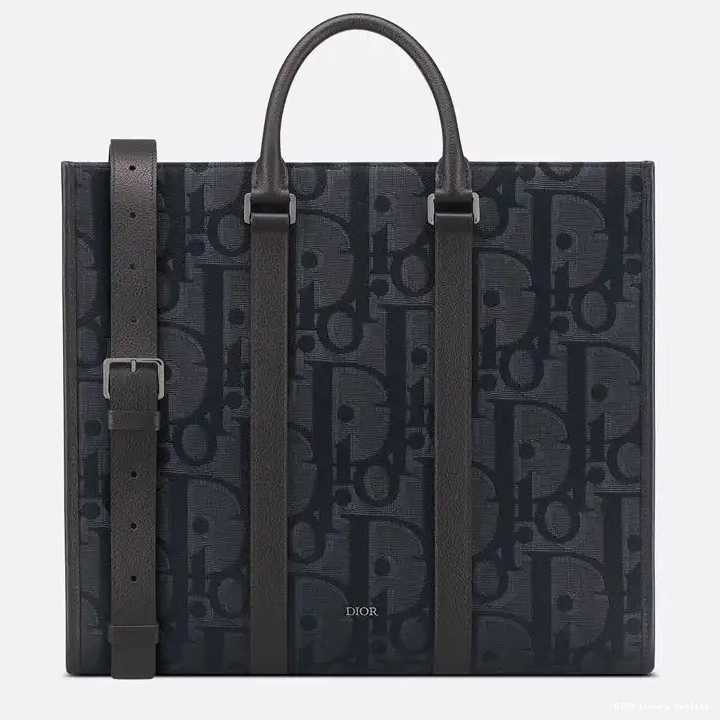 Cheap Black Motif Maxi East-West Canvas Dior Tote Oblique 0320 Luxury