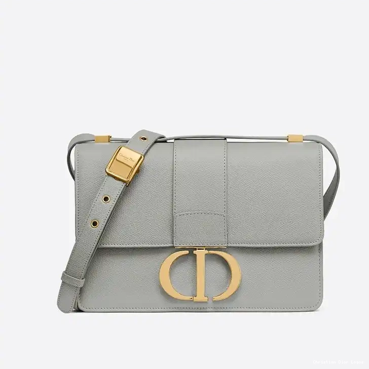 Grey Calfskin Montaigne Bag 30 Grained Dior 0318 Luxury