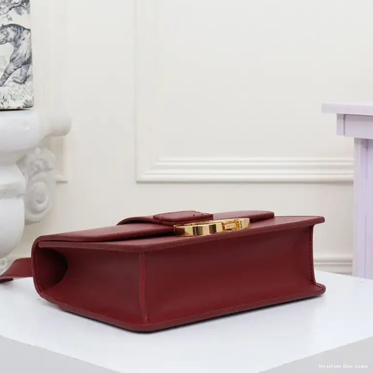 Cheap Dior Montaigne Box Calfskin 30 Bag Burgundy 0322 Luxury
